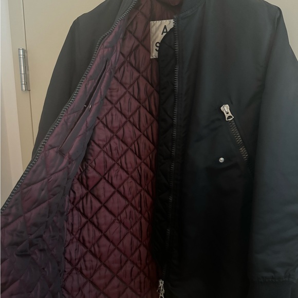 Acne Studio bomber jacket long, Excellent condition, Black, size xs - Picture 10 of 16